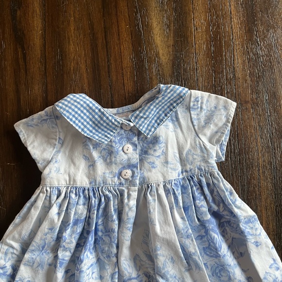 SOLD Blue and White Dress - Picture 2 of 3